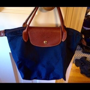 Medium Navy Longchamp Bag